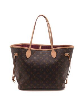 Louis Vuitton Neverfull MM Monogram Pivoine Tote Bag Canvas